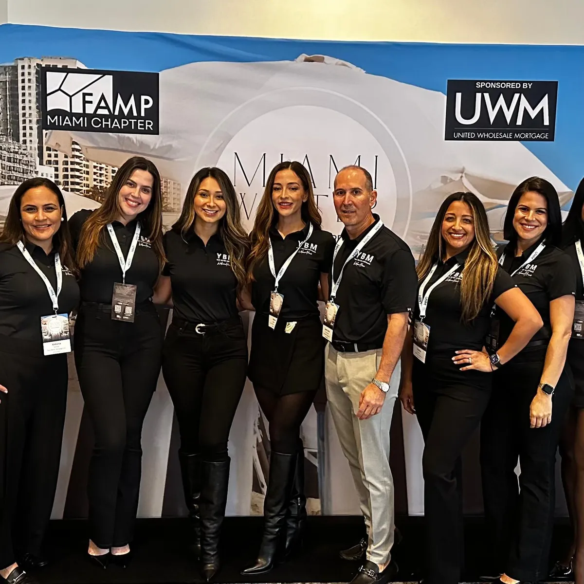 The team at an industry event